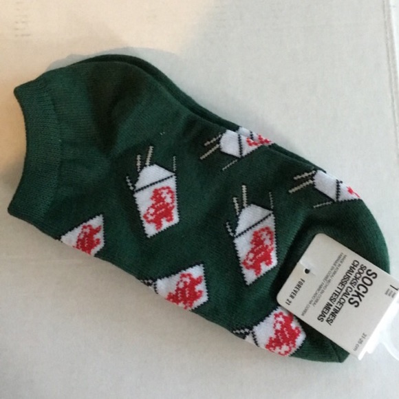 Footies Ankle Socks peds Chinese Food Box take out - Picture 2 of 2